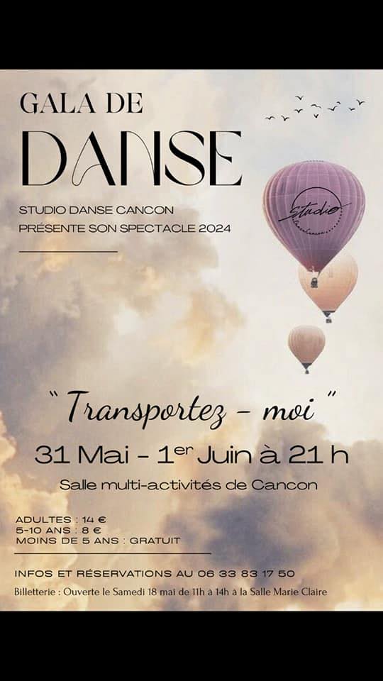 Gala de danse de Studio Danse Cancon - Transpo ...