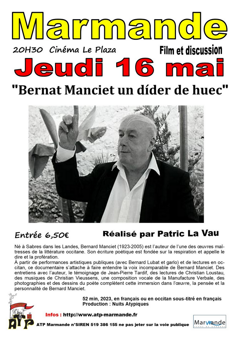 Bernat Manciet, un didier de huec (Cinéma Le P ...