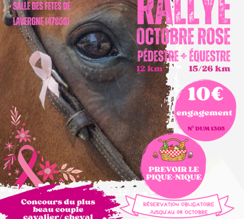 Rallye Octobre Rose équestre et pédestre