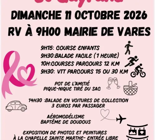 Octobre Rose Varès - Grateloup St Gayrand