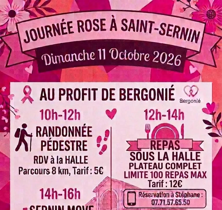Journée Octobre Rose ... - Crédit: Mairie Saint Sernin | CC BY-NC-ND 4.0