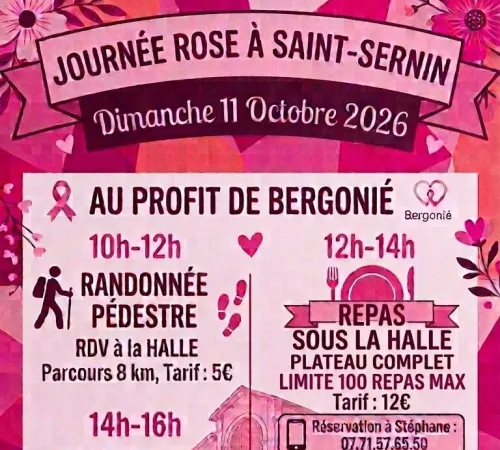 Journée Octobre Rose à Saint Sernin au profit de l'institut Bergonié