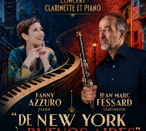 Concert pour clarinette et piano : de New York à Buenos Aires