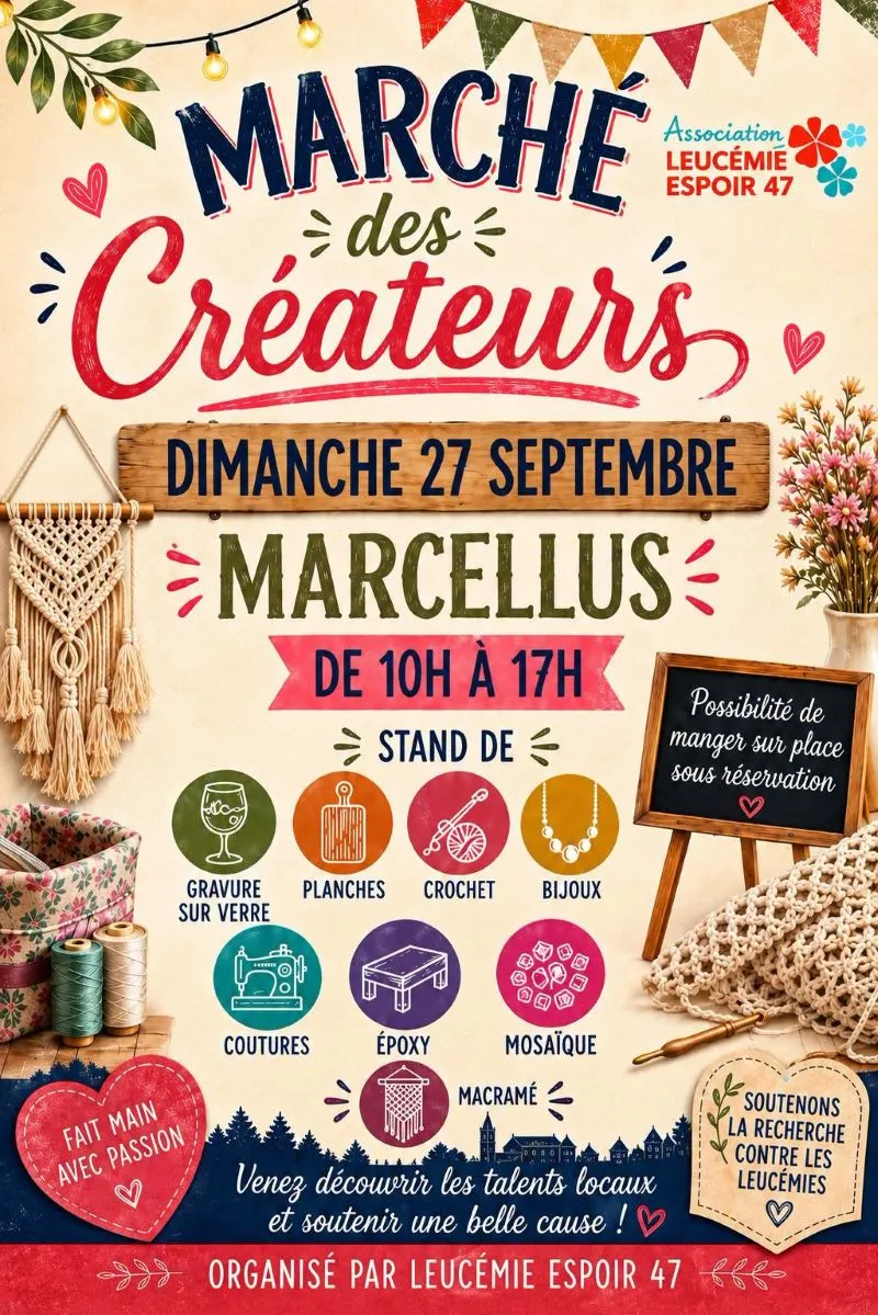 Marché des Créateurs - Crédit: asso leucémie espoir 47 | CC BY-NC-ND 4.0