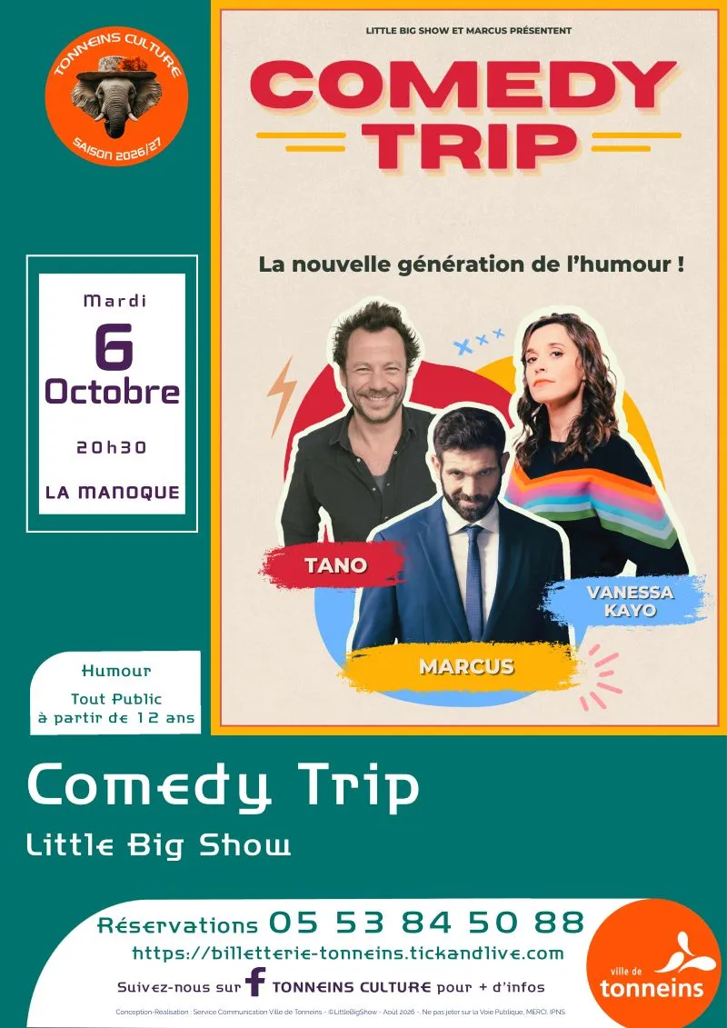 Humour - COMEDY TRIP - Crédit: Ville de Tonneins | CC BY-NC-ND 4.0