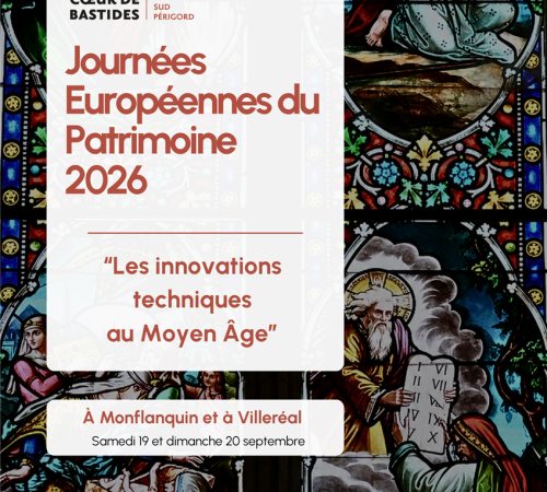 Journées Européennes du Patrimoine 2026 - Exposition "Les innovations techniques à l’époque des bastides"