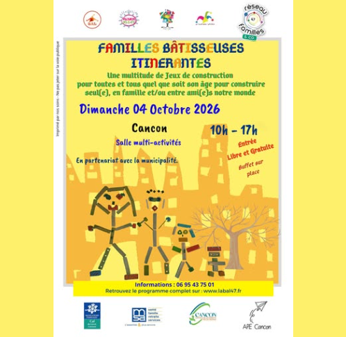 Familles Bâtisseuses ... - Crédit: FB APE Cancon | CC BY-NC-ND 4.0