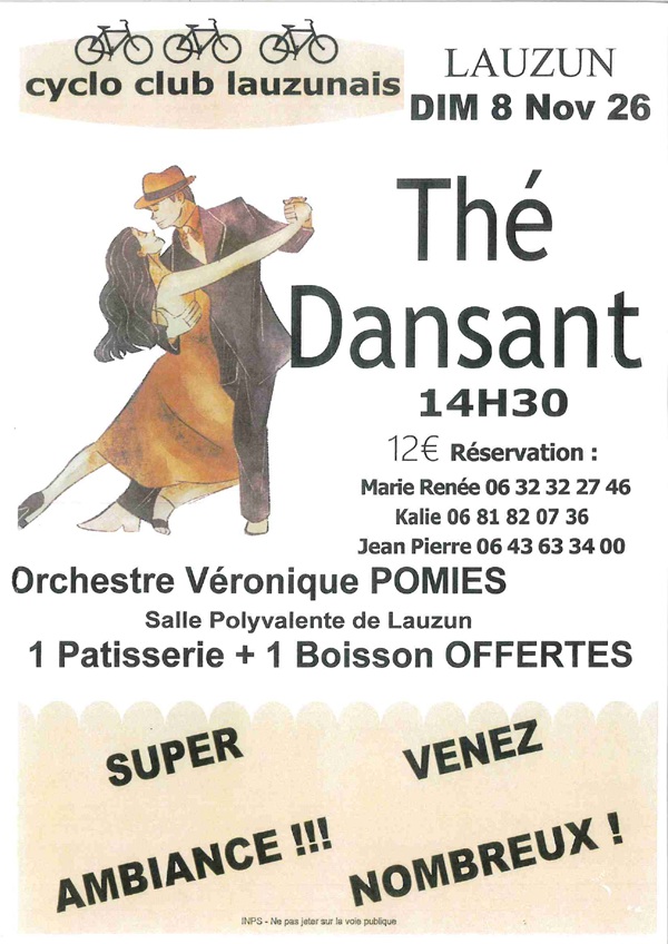 Thé dansant du Cyclo ... - Crédit: ©cyclo_club_lauzun | CC BY-NC-ND 4.0