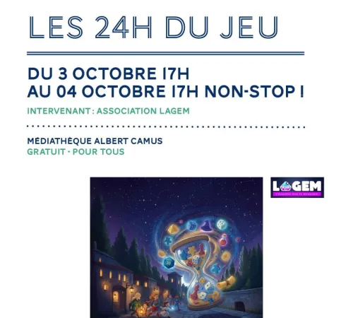 Les 24h du jeu à la Médiatèque