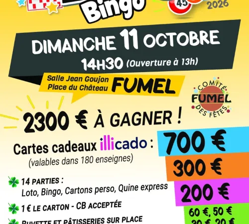LOTO BINGO DU COMITE DES FETES DE FUMEL