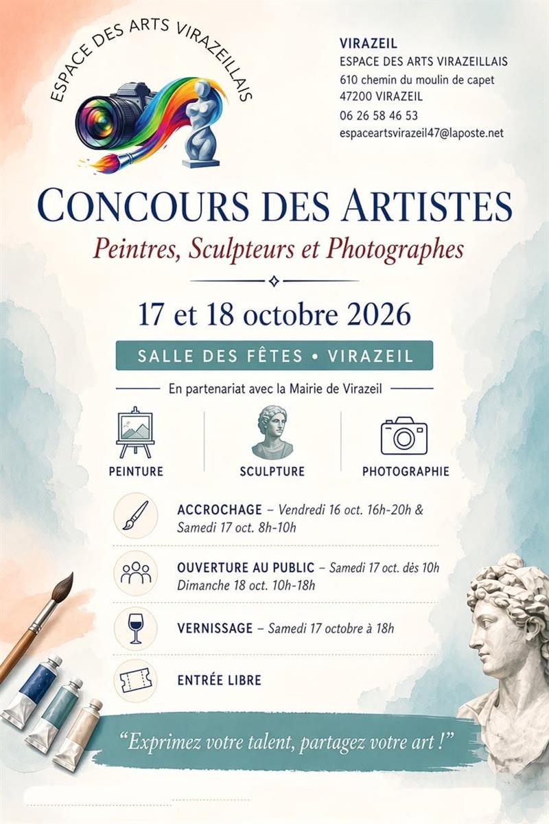 Concours des Artistes - Crédit: espace des arts virazeillais | CC BY-NC-ND 4.0