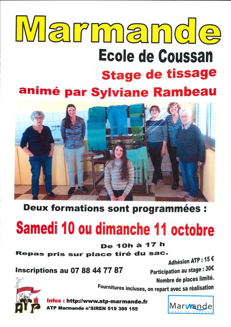 Stage de Tissage - Crédit: ATP Marmande | CC BY-NC-ND 4.0