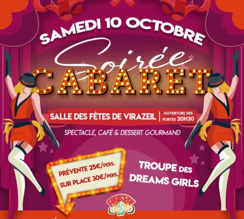 Soirée Cabaret à Virazeil