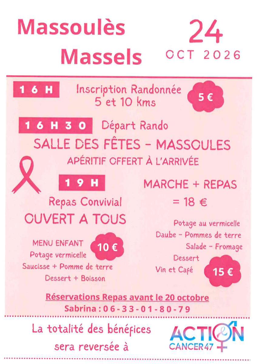 OCTOBRE ROSE à Massoulès - Crédit: Mairie de Massoulès | CC BY-NC-ND 4.0