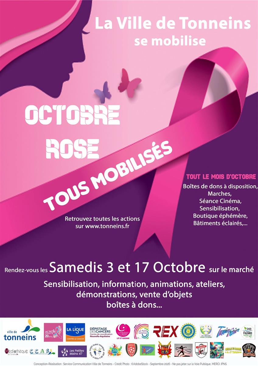 Octobre Rose à Tonneins - Crédit: Ville de Tonneins | CC BY-NC-ND 4.0