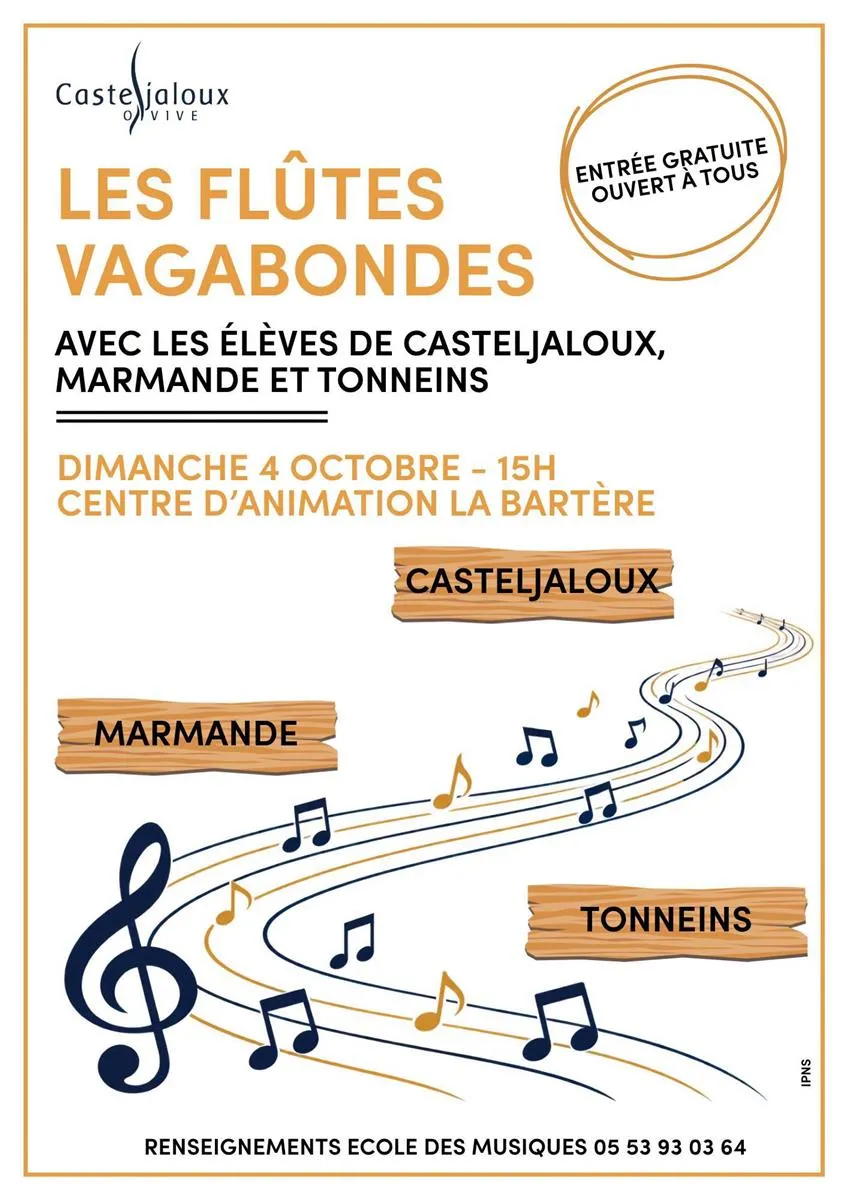 Les flûtes vagabondes - Crédit: Conservatoire et école de musique | CC BY-NC-ND 4.0