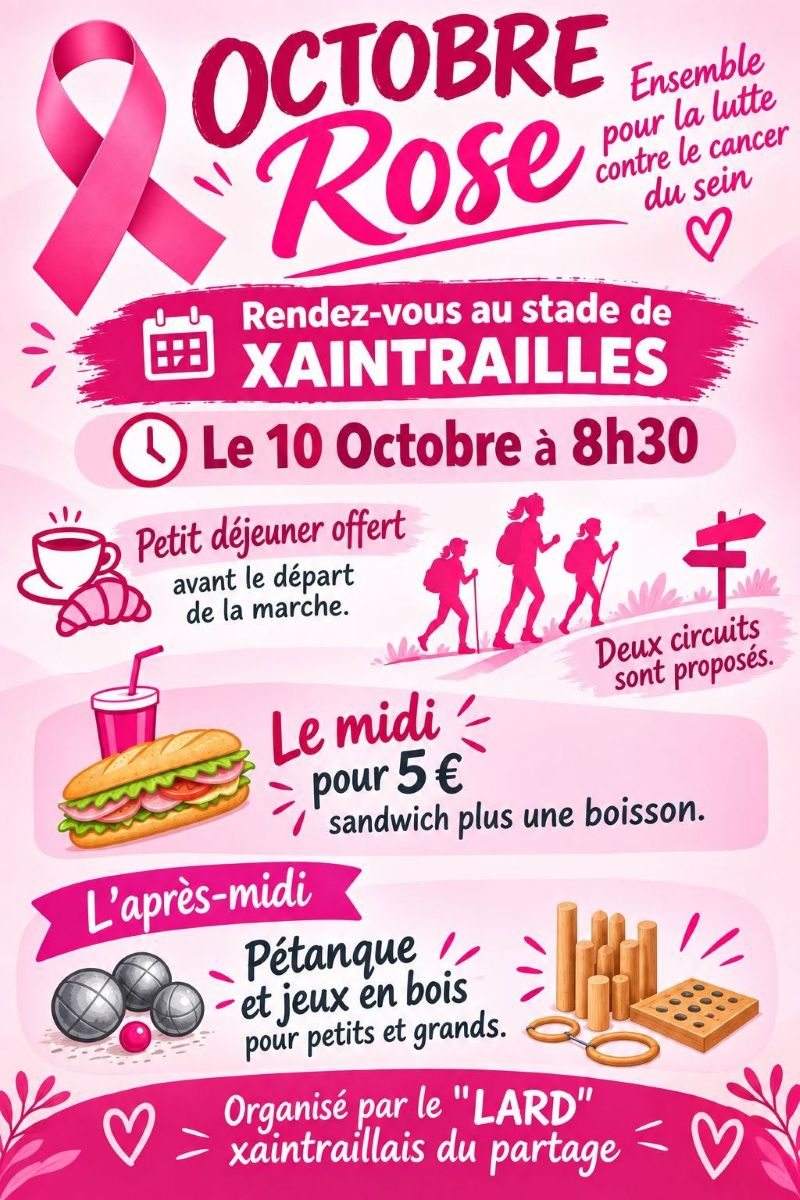 Octobre Rose à Xaintr ... - Crédit: Asso LARD | CC BY-NC-ND 4.0