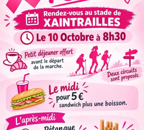 Octobre Rose à Xaintrailles