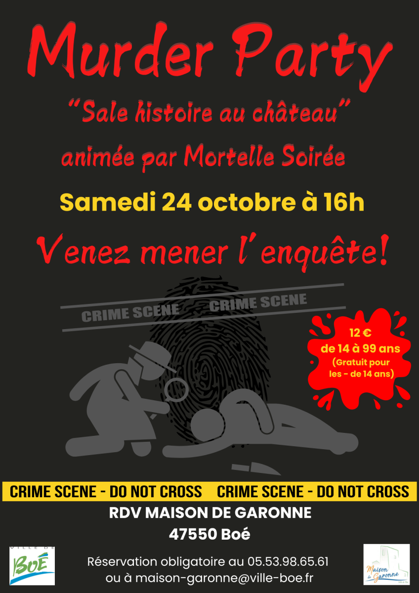  Murder Party « Enquête grandeur nature » !