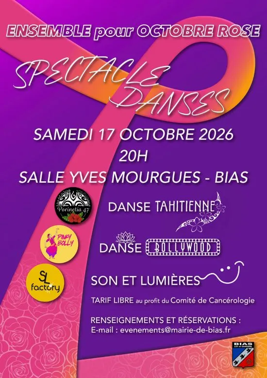 Octobre Rose : Specta ... - Crédit: Mairie de Bias | CC BY-NC-ND 4.0