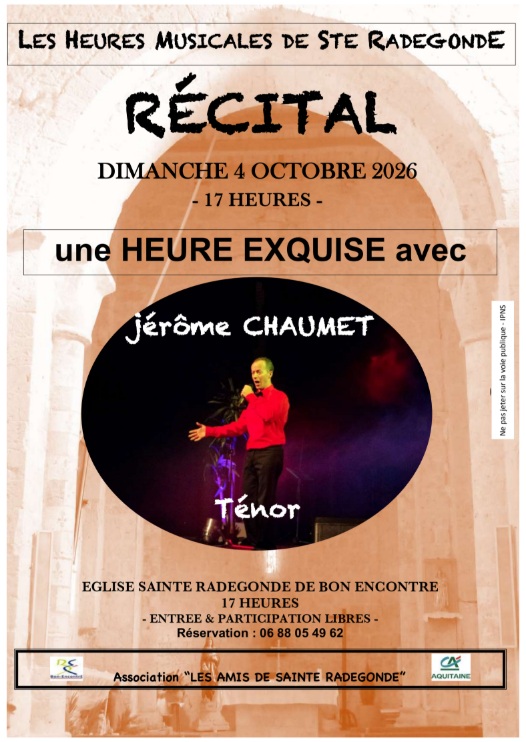 Les heures musicales ... - Crédit: association les amis de sainte radegonde | CC BY-NC-ND 4.0