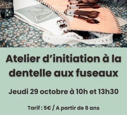 Atelier d’initiation à la dentelle aux fuseaux – tout public