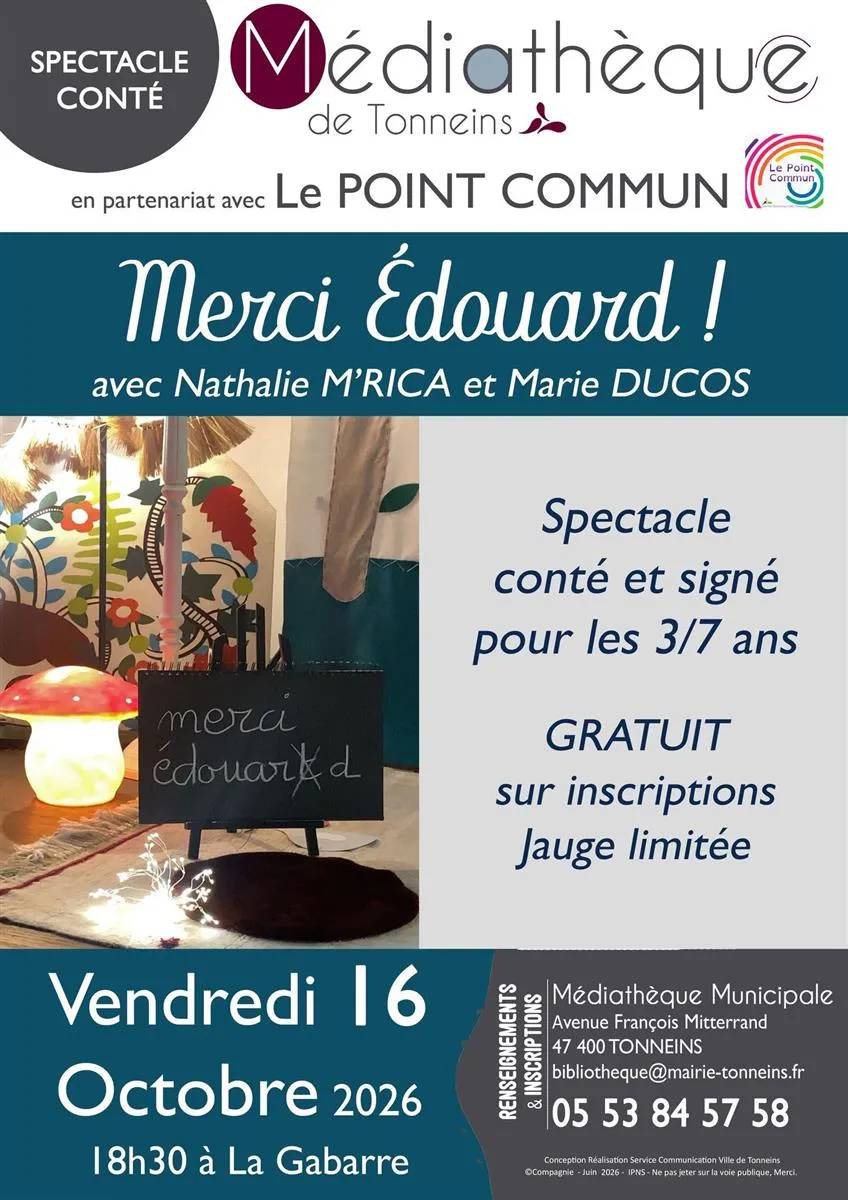 Ma P'tite saison - Sp ... - Crédit: Centre culturel Tonneins | CC BY-NC-ND 4.0