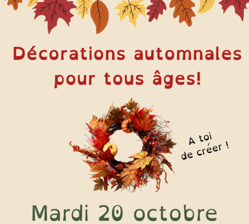 Musée du Liège et du Bouchon : atelier décorations automnales