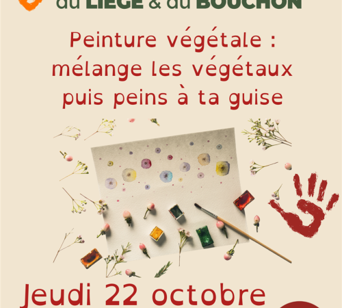 Musée du Liège et du Bouchon : Atelier peinture végétale