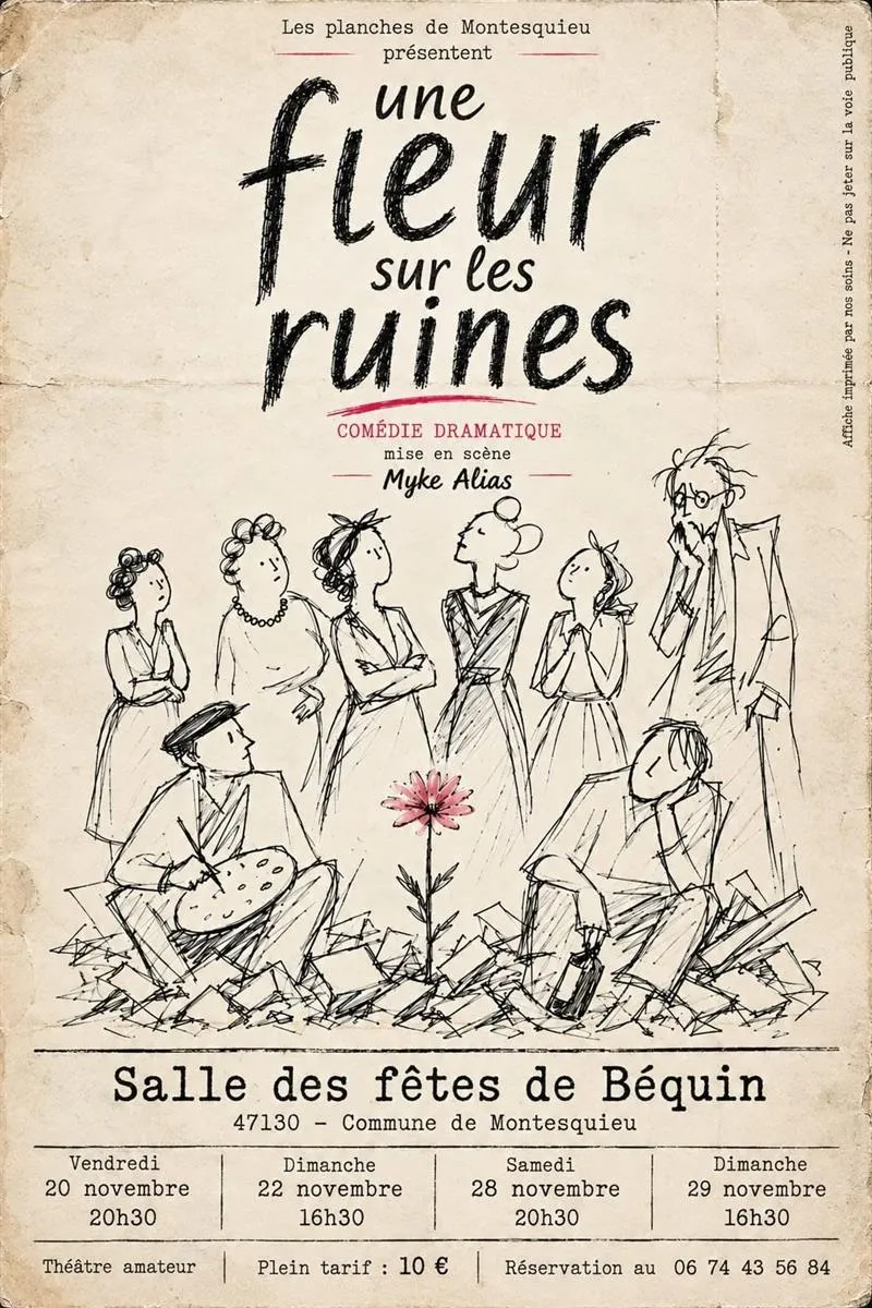 Théâtre : Une fleur s ... - Crédit: Les planches de Montesquieu | CC BY-NC-ND 4.0