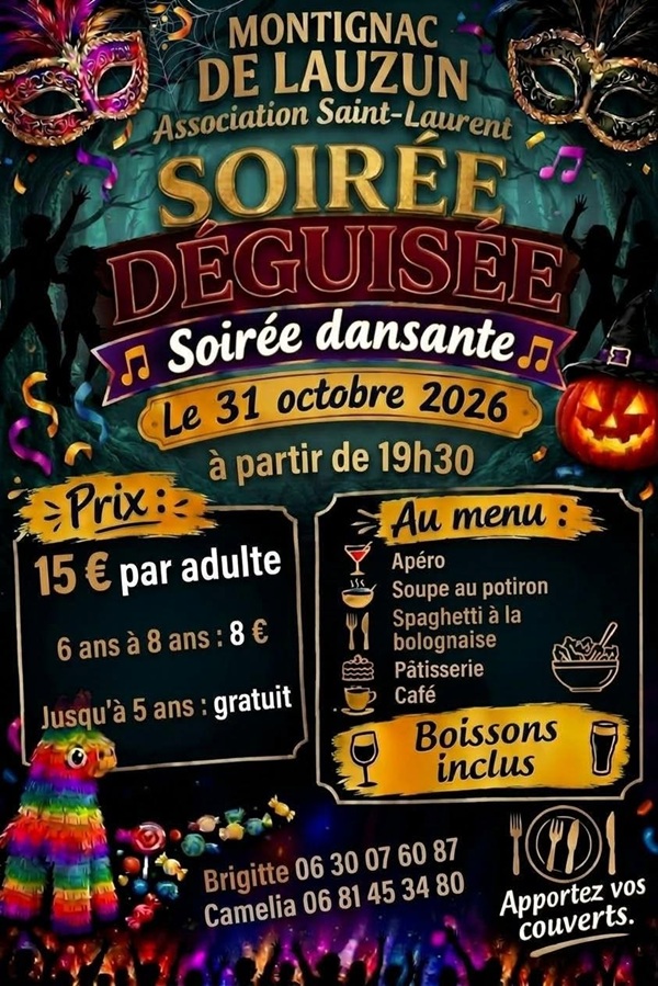 Soirée dansante Halloween - Crédit: ©association_saint_laurent | CC BY-NC-ND 4.0