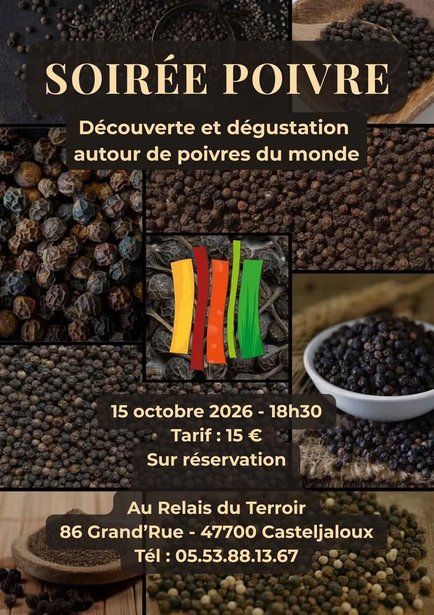 Soirée poivre - Crédit: Au Relais du Terroir | CC BY-NC-ND 4.0