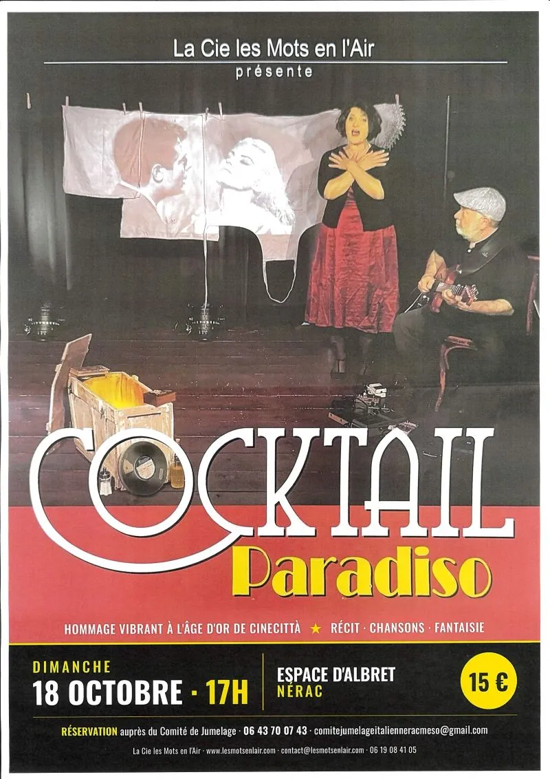 Spectacle Cocktail Pa ... - Crédit: Cie Les Mots en l'Air | CC BY-NC-ND 4.0
