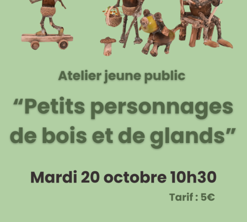 Atelier créatif de petits personnages de bois - jeune public