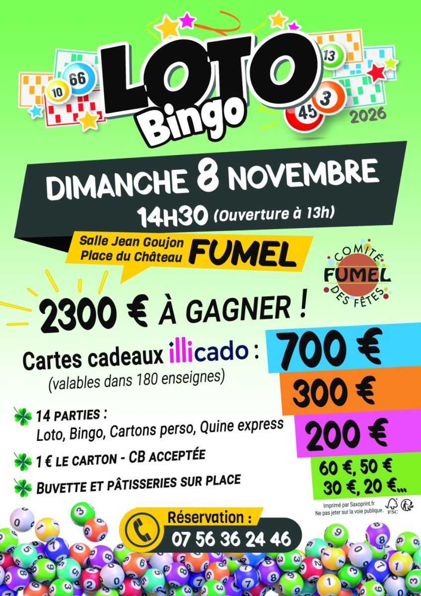 LOTO BINGO DU COMITE ...