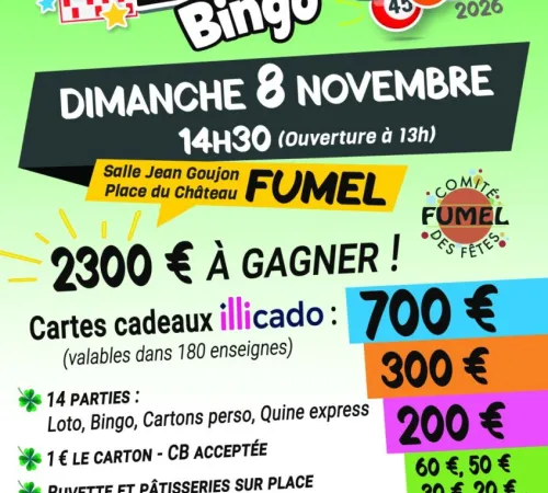 LOTO BINGO DU COMITE DES FETES DE FUMEL
