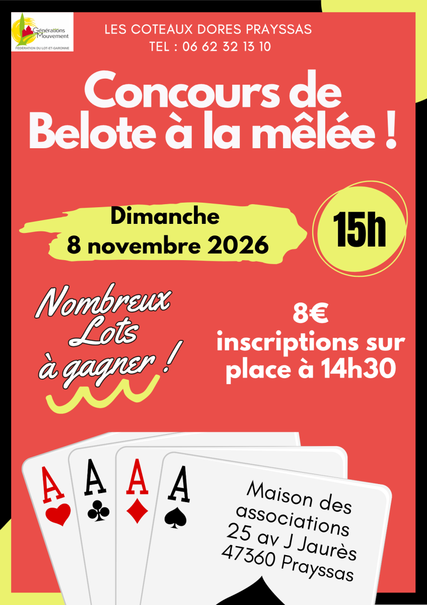 Concours de belote à ...