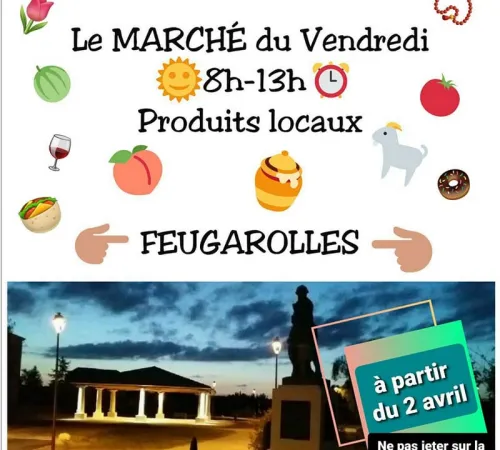 Marché traditionnel de Feugarolles