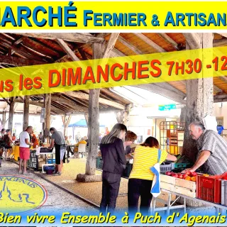 Marché traditionnel de Puch d'Agenais