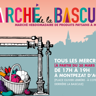Marché de la Bascule à Montpezat d'Agenais