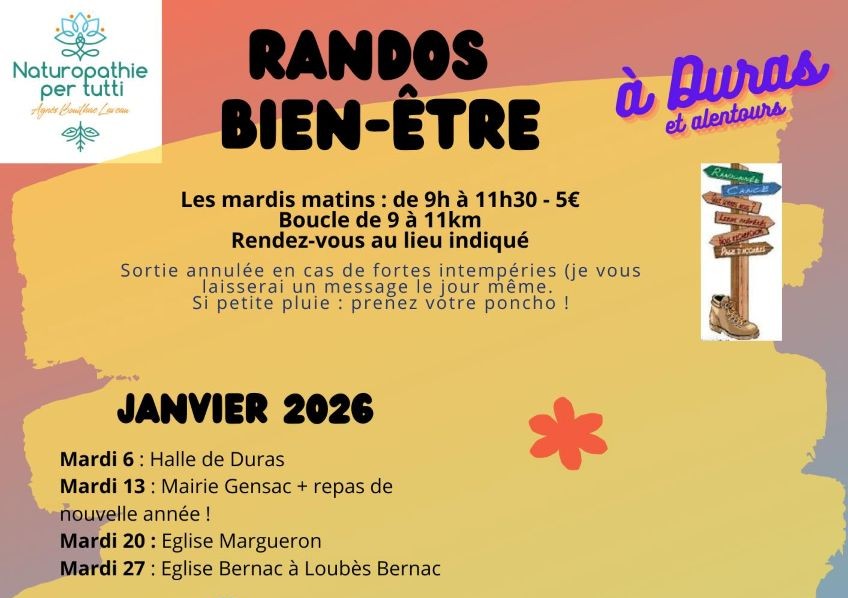 Rando marche sportive autour de Duras
