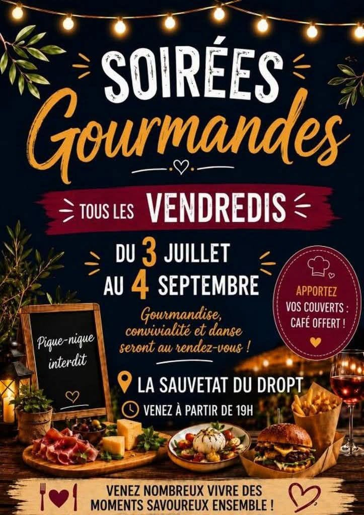 Soirées gourmandes - Crédit: ©comitedesfetes | CC BY-NC-ND 4.0