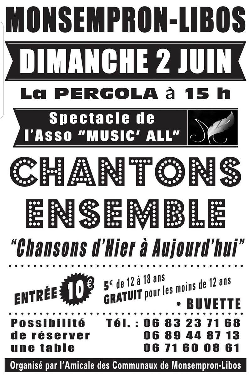 Spectacle Chantons Ensemble - Chansons d'hier  ...