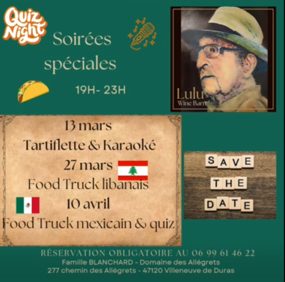 Soirée vins charcuterie et fromage au Domaine  ...