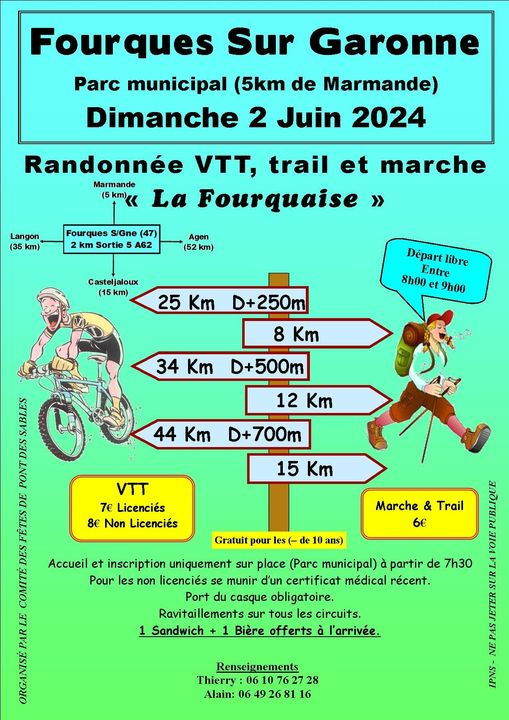 Randonnée VTT, Trail et Marche "La Fourquaise"