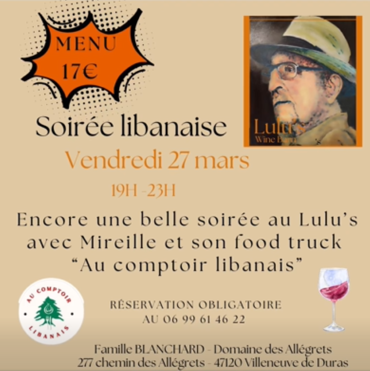 Soirée vins charcuterie et fromage au Domaine  ...