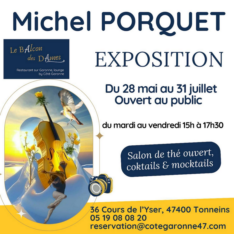 Exposition de Michel Porquet au Salon de Thé " ...