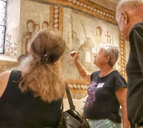 Visite guidée d'Allemans-du-Dropt par les Raconteuses de Pays