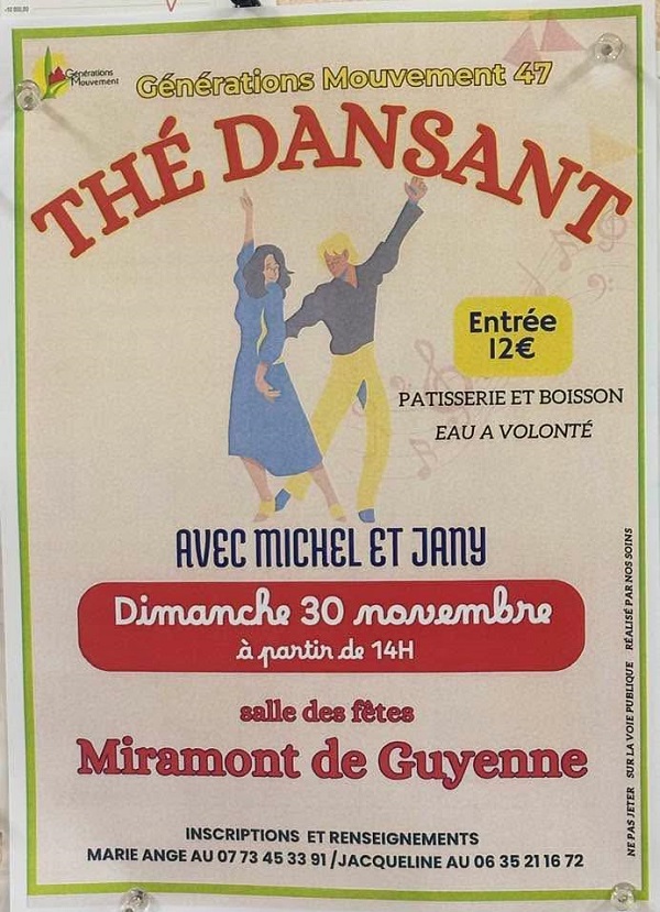 Thé Dansant de Génération Mouvement