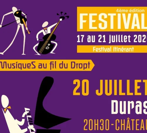 4ᵉ édition du Festival itinérant "Musiques au fil du Dropt" Mozart s'invite au château de Duras